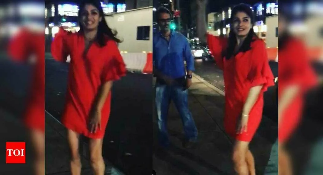 When Raveena Tandon's daughter Rasha got embarrassed by her mother's behaviour on the streets of New York; watch the throwback video here - Times of India