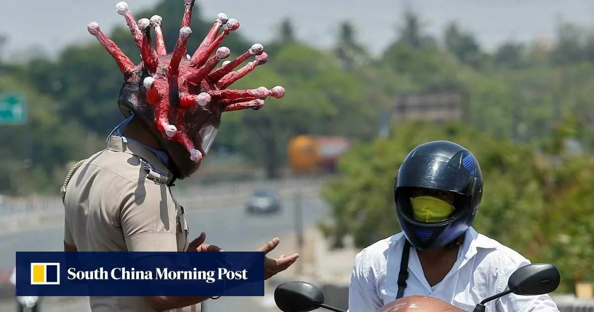 After violence, Indian police try humour to enforce virus lockdown