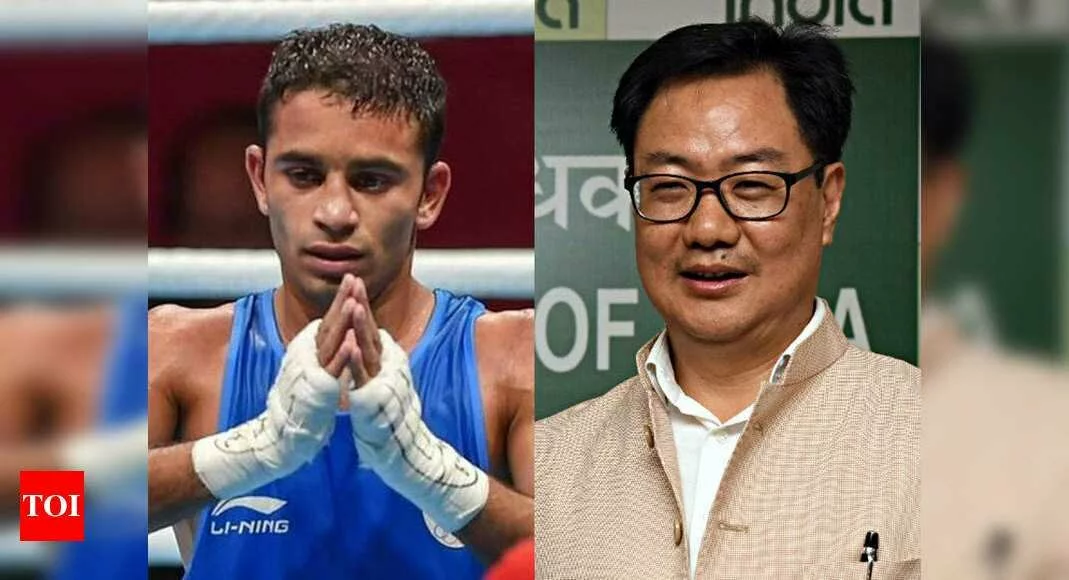 Denied Arjuna repeatedly, Amit Panghal requests Kiren Rijiju to revamp sports awards selection process - Times of India