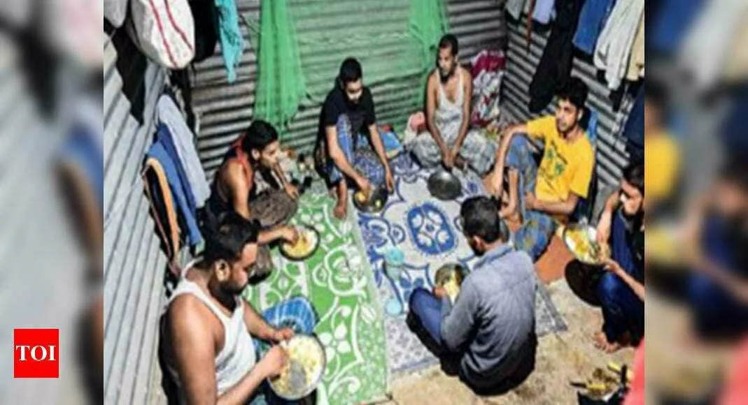 Chennai: Builders provide free ration, health checks for stranded guest workers | Chennai News - Times of India