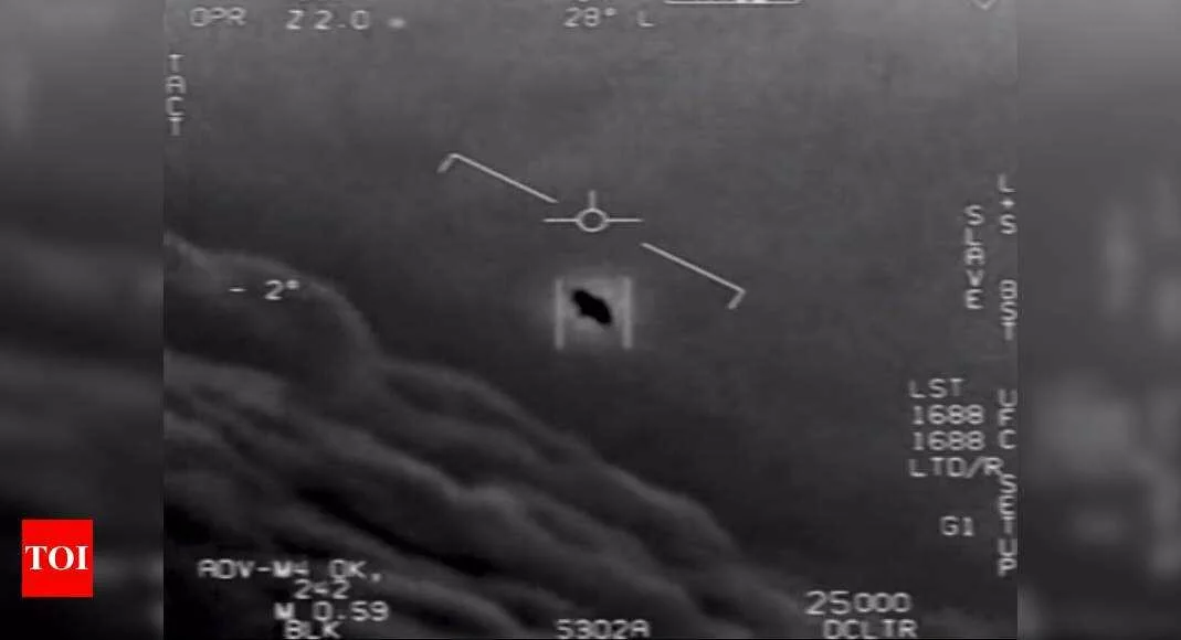 Pentagon releases 'UFO' videos taken by US Navy pilots - Times of India