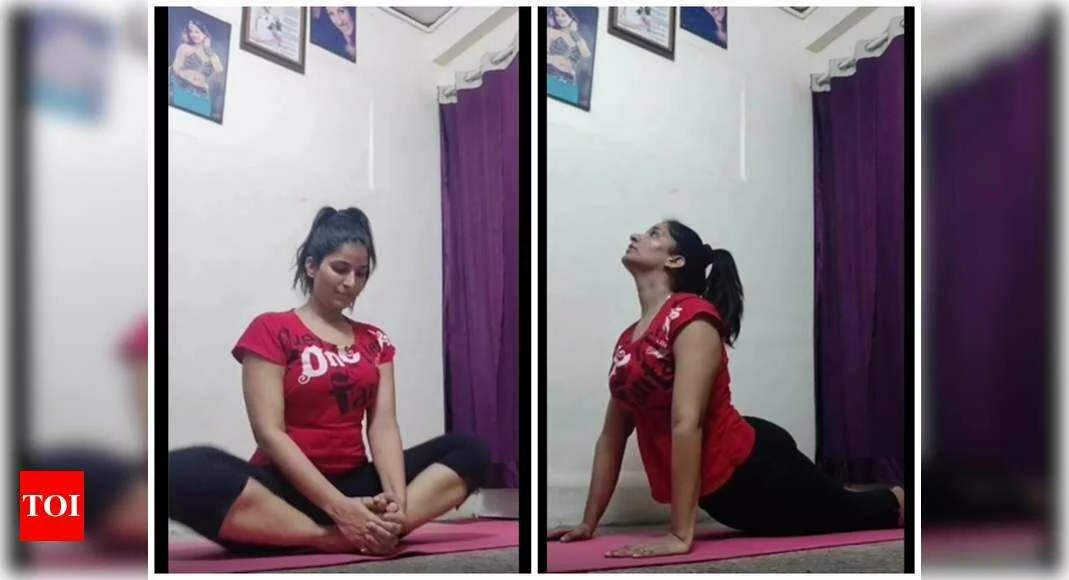 Video: Poonam Dubey motivates fans to stay fit at home during the lockdown - Times of India