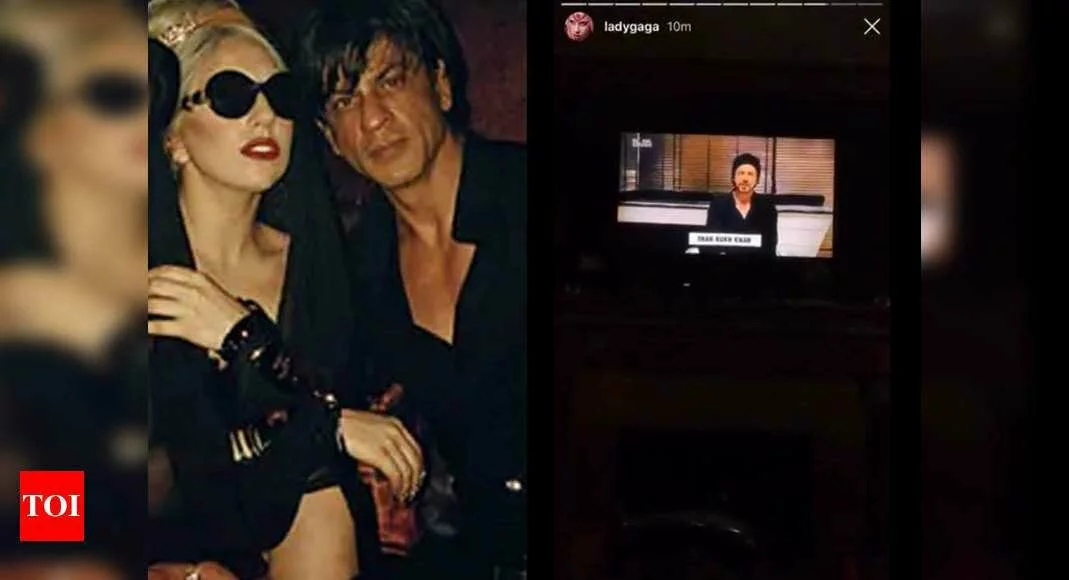 Shah Rukh Khan’s fans go into a frenzy as Lady Gaga cheers for “Badshah” during 'One World: Together At Home’ concert - Times of India