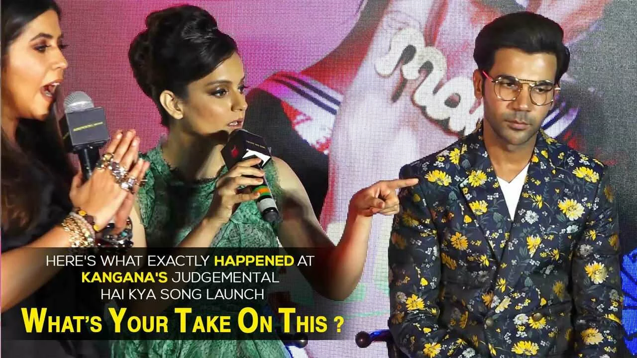 Kangana Ranaut's fight with the journalist and the whole media at Judgemental Hai Kya event