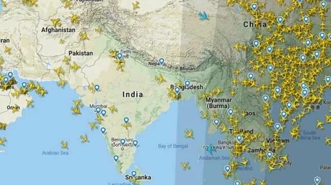 SEE: How Indian skies emptied as planes were grounded to combat coronavirus