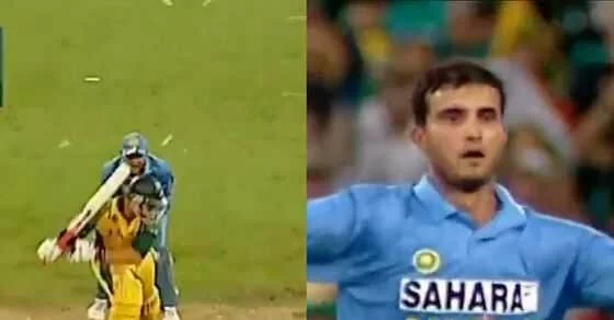 Throwback! When Sourav Ganguly knocked over Michael Bevan's stumps with a brilliant delivery - WATCH