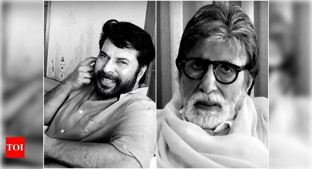 Mammootty suggests Amitabh Bachchan to try trendy sunglasses! Indian cinema’s huge stars come together for a short film ‘Family’ - Times of India