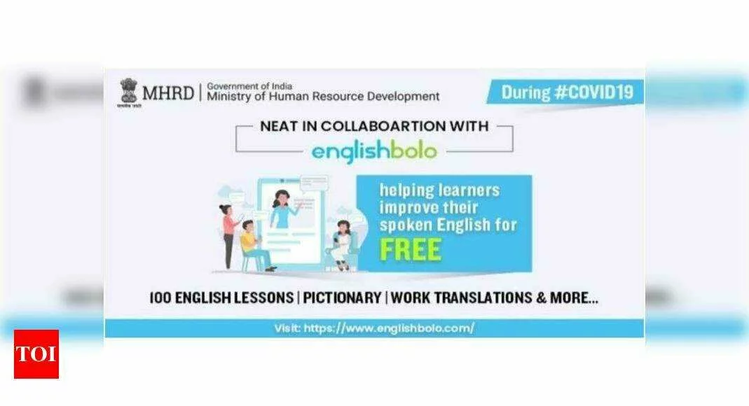 Coronavirus: NEAT offers online English programme for free - Times of India