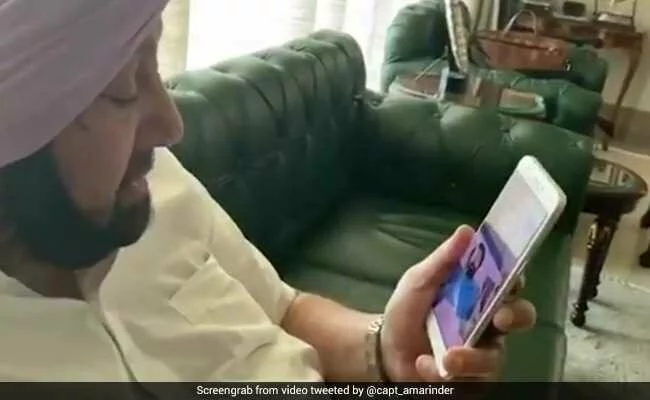 On Video Call, Amarinder Singh Checks On Cop Whose Hand Was Stitched Back
