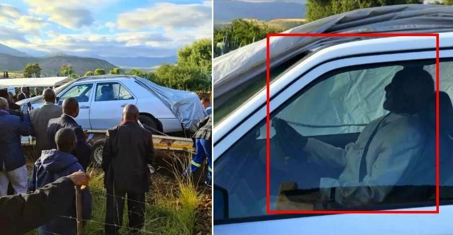 Politician's last wish was to get buried in his Mercedes Benz: Fulfilled! [Video]