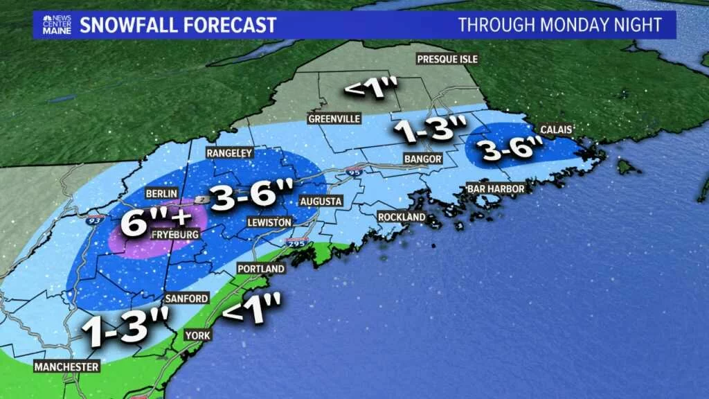 A snowstorm Monday, heavy rain for Thursday and Friday