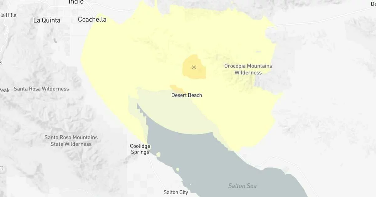 Earthquake: 3.5 quake near Coachella