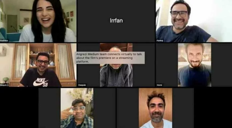 'Angrezi Medium' cast including Irrfan Khan have fun watching film as it premieres online