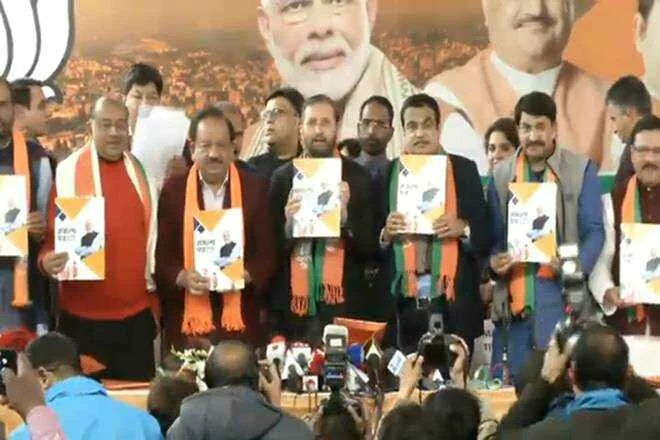 BJP manifesto for Delhi: Free scooty, bicycles and more as BJP banks on freebies to take on Arvind Kejriwal — Key promises